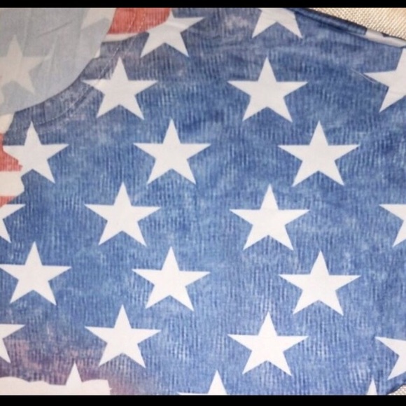 FINAL🎉HP🎉AMERICAN FLAG T-SHIRT🇺🇸USA - Picture 4 of 8